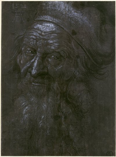 Head of a 93-Year-Old Man by Albrecht Dürer