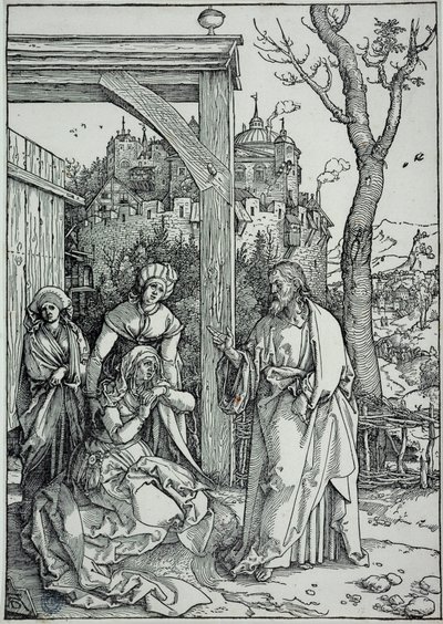 The Life of the Virgin: Jesus Taking Leave of His Mother (Bartsch 92) by Albrecht Dürer