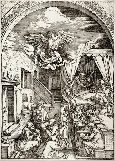 The Life of the Virgin: The Birth of the Virgin (Bartsch 80) by Albrecht Dürer