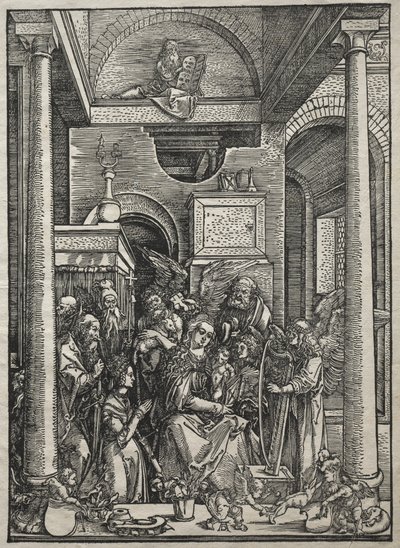 Life of the Virgin: Adoration of the Virgin and Child by Saints and Angels by Albrecht Dürer