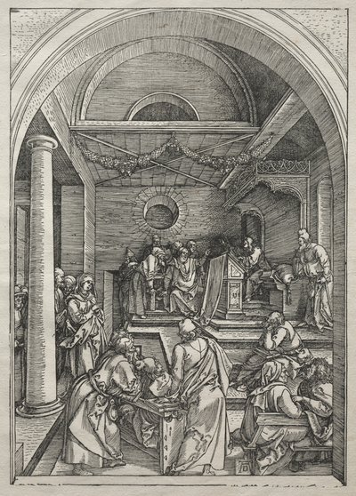 Life of the Virgin: Christ Among the Doctors by Albrecht Dürer