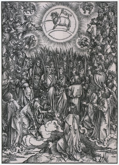 Song of the Chosen in Heaven / Adoration of the Lamb, XII. Figure, Plate 14 from the series "The Apocalypse" by Albrecht Dürer