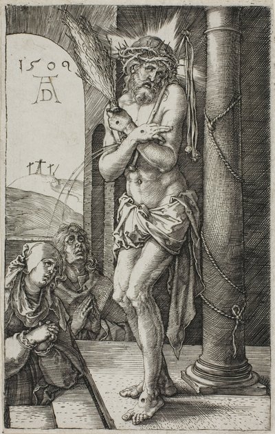 Man of Sorrows by the Column, frontispiece from The Engraved Passion by Albrecht Dürer