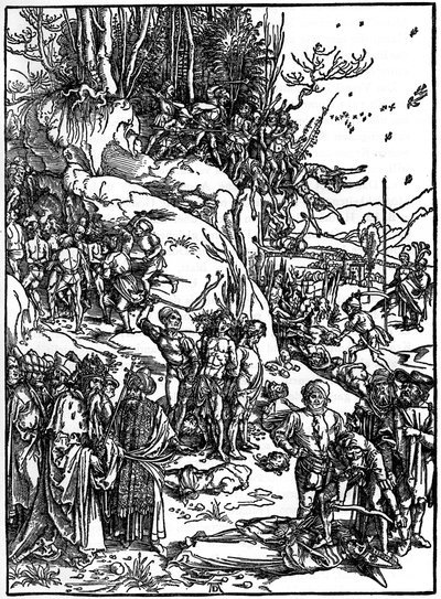 Martyrdom of the Ten Thousand Christians on Mt Ararat by Albrecht Dürer