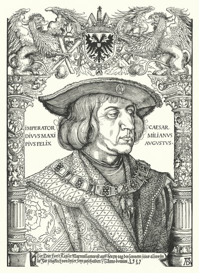 Maximilian I, Holy Roman Emperor by Albrecht Dürer