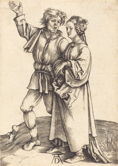 Peasant and His Wife, c. 1497-1498 by Albrecht Dürer