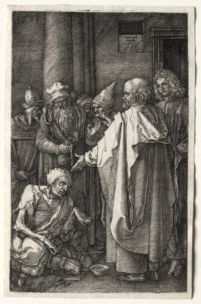 Peter and John Healing the Cripple at the Gate of the Temple, 1512 by Albrecht Dürer