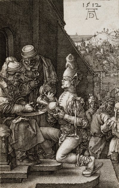 Pilate Washing His Hands from The Passion by Albrecht Dürer