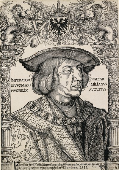 Portrait of Emperor Maximilian I by Albrecht Dürer