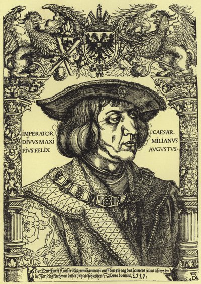 Portrait of the Emperor Maximilian by Albrecht Dürer