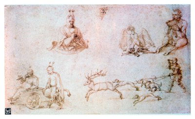 Red Chalk Study by Albrecht Dürer