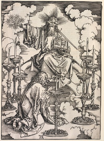 Revelation of St. John: St. John Beholding the Seven Candlesticks by Albrecht Dürer