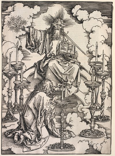 Revelation of St. John: St. John Beholding the Seven Candlesticks, 1511 by Albrecht Dürer