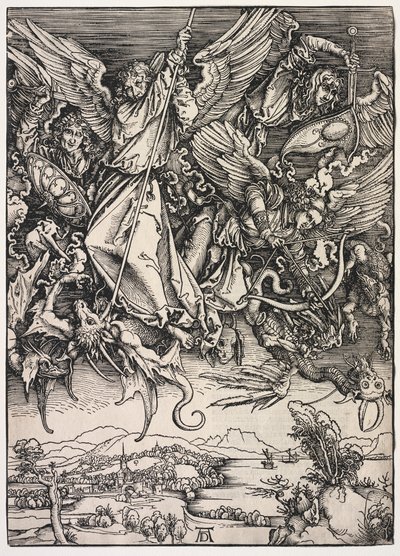 Revelation of St. John: St. Michael Fighting the Dragon by Albrecht Dürer