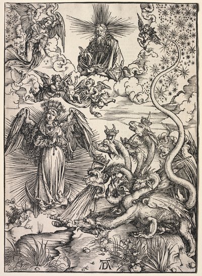 Revelation of St. John: The Woman Clothed with the Sun by Albrecht Dürer