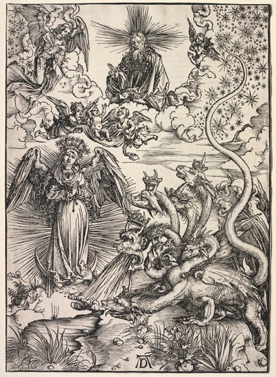 Revelation of St. John: The Woman Clothed with the Sun by Albrecht Dürer