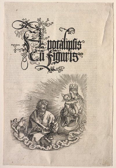 Revelation of St. John: Title Page to the Apocalypse by Albrecht Dürer