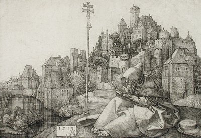Saint Anthony Reading by Albrecht Dürer