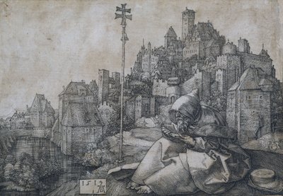 Saint Anthony in Front of the Town, 1519 by Albrecht Dürer