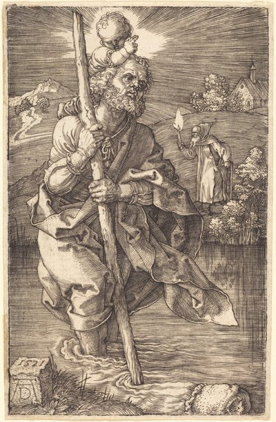 Saint Christopher Facing Right by Albrecht Dürer