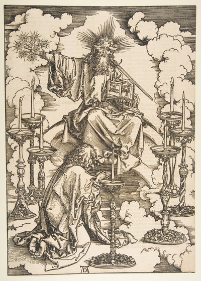 Saint John Beholding the Seven Golden Candlesticks, from The Apocalypse by Albrecht Dürer