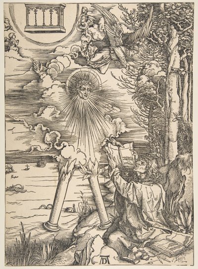 Saint John Swallowing the Book, from The Apocalypse, Latin Edition by Albrecht Dürer