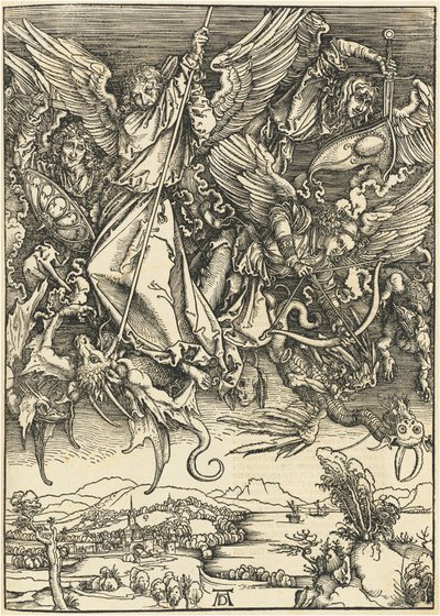Saint Michael Fighting the Dragon by Albrecht Dürer