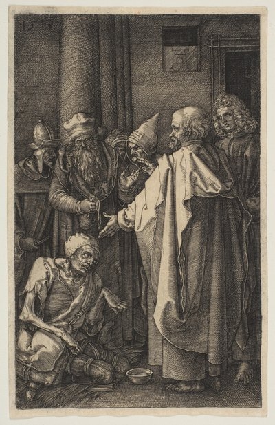 Saint Peter and Saint John at the Gate of the Temple, from The Passion, 1513 by Albrecht Dürer
