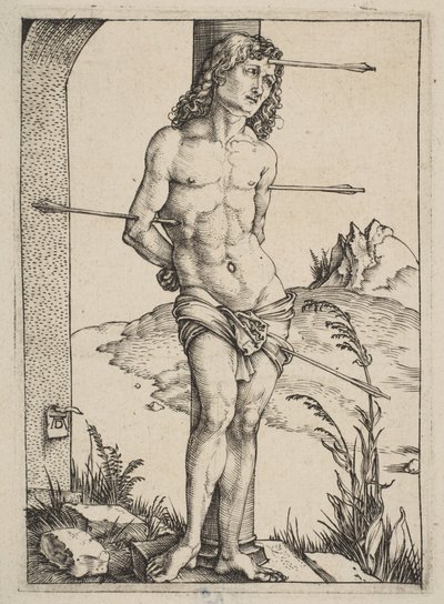 Saint Sebastian Bound to the Column by Albrecht Dürer