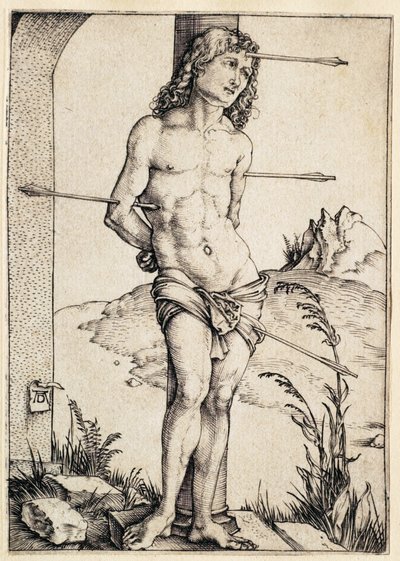 Saint Sebastian Bound to the Column by Albrecht Dürer