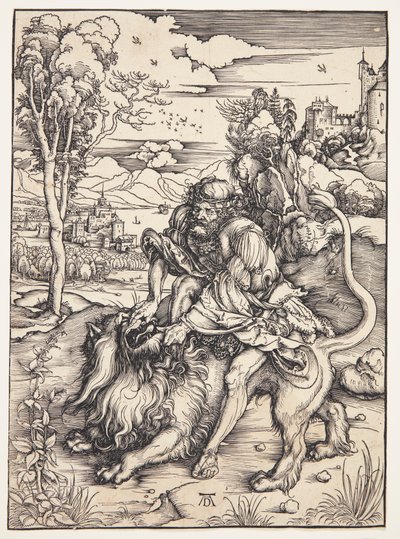 Samson Rending the Lion by Albrecht Dürer