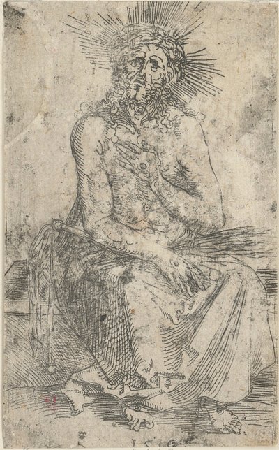 Man of Sorrows, Sitting by Albrecht Dürer