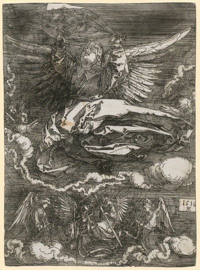 Sweat Cloth Held by an Angel by Albrecht Dürer
