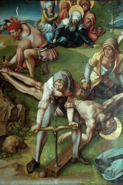 Seven Sorrows Polyptych: Christ Nailed to the Cross by Albrecht Dürer
