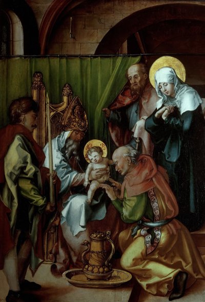 Seven Sorrows Polyptych Circumcision of Jesus, 1495-1496 by Albrecht Dürer