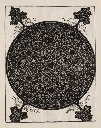 Sixth Knot, 7 Small Systems of Knots with Black Centers by Albrecht Dürer