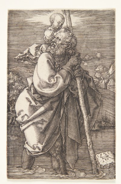 St. Christopher facing to the left by Albrecht Dürer