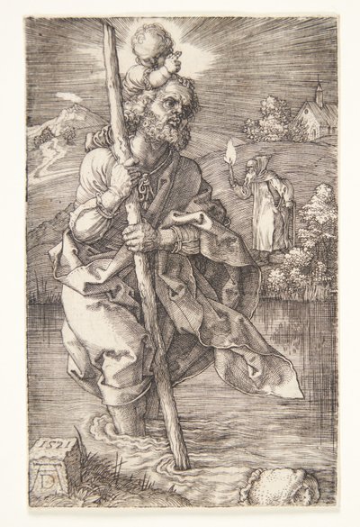 St. Christopher Facing to the Right by Albrecht Dürer