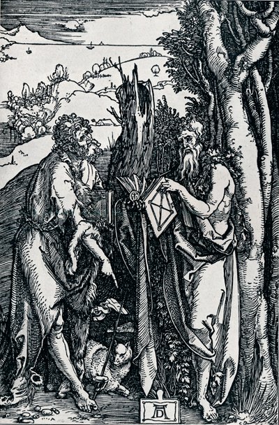 St John the Baptist and St Onuphrius by Albrecht Dürer