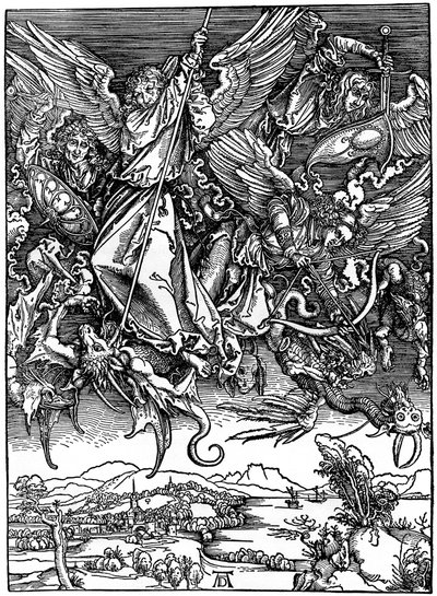 St Michael Battling with the Dragon by Albrecht Dürer