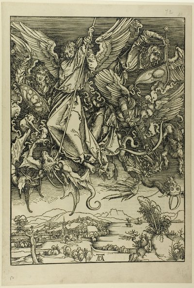 St. Michael Fighting the Dragon, from The Apocalypse by Albrecht Dürer