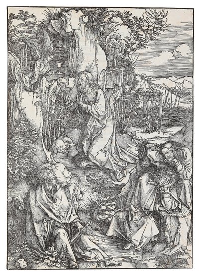 The Agony in the Garden, from the series The Great Passion by Albrecht Dürer