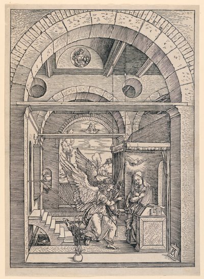 The Annunciation, from the Life of the Virgin Series by Albrecht Dürer