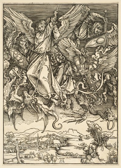 The Apocalypse: Saint Michael Fighting the Dragon by Albrecht Dürer