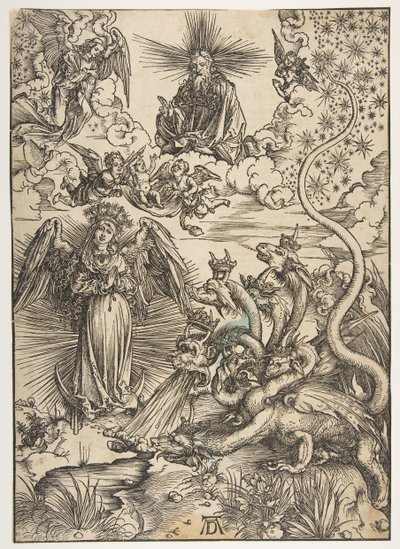 The Apocalyptic Woman, from The Apocalypse, Latin Edition, 1511 by Albrecht Dürer