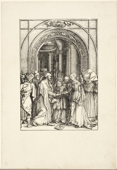 The Betrothal of the Virgin, from The Life of the Virgin by Albrecht Dürer