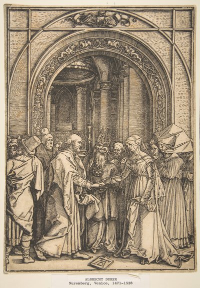 The Betrothal of the Virgin, from The Life of the Virgin by Albrecht Dürer