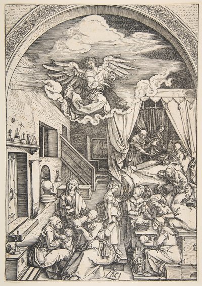 The Birth of the Virgin, from The Life of the Virgin by Albrecht Dürer