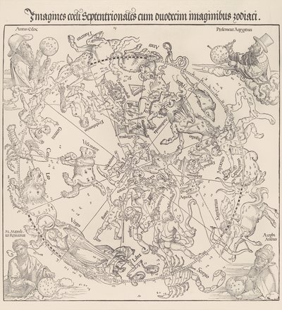 The Celestial Map- Northern Hemisphere, 1515 by Albrecht Dürer