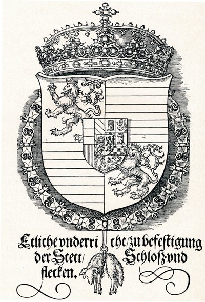 The Coat of Arms of Ferdinand I, King of Hungary and Bohemia by Albrecht Dürer